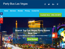 Tablet Screenshot of partybus-las-vegas.com